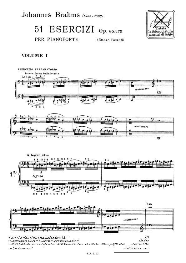 51 Esercizi Op. Extra - Volume I: Nn. 1 - 25 - Per Pianoforte - pro klavír